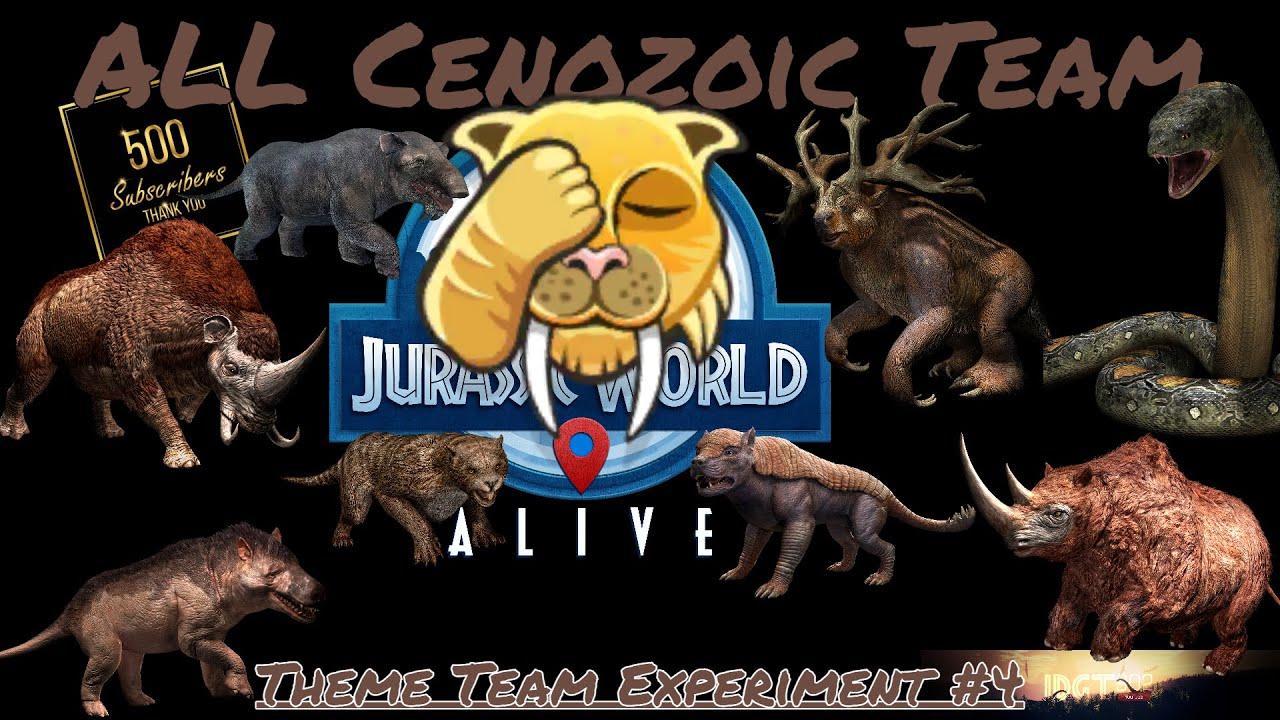 ALL CENOZOIC TEAM ON NUBLAR SHORES (Jurassic World Alive 2.12)