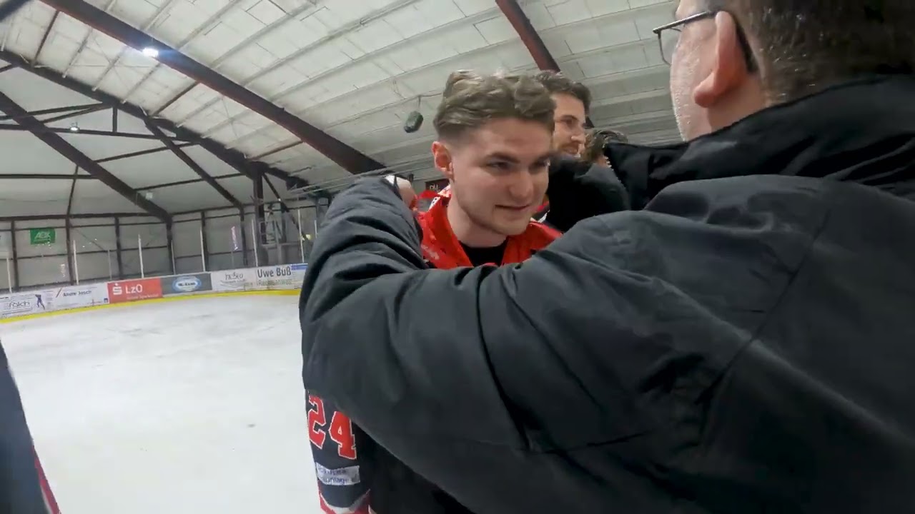 Meisterfeier Teil 3 Harzer Falken Braunlage Meister der Eishockey Regionalliga Nord 2023/2024
