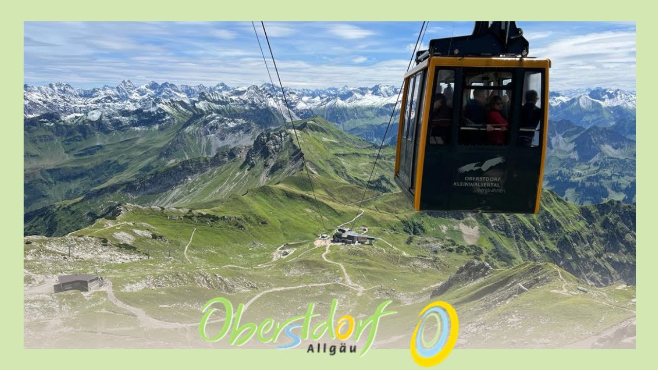 Oberstdorf, Met de Nebelhornbahn naar de top Nebelhorn in Duitsland 2023