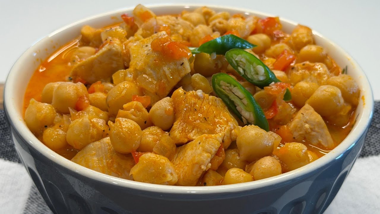 Easy 1-Pot Chicken & Chickpea Stew | So Tender & Healthy Dinner
