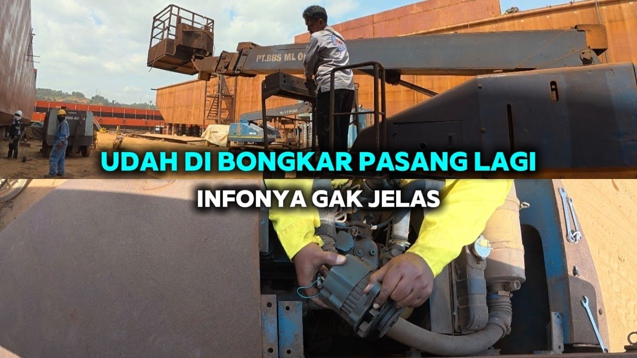 Pasang Alternator di manlift