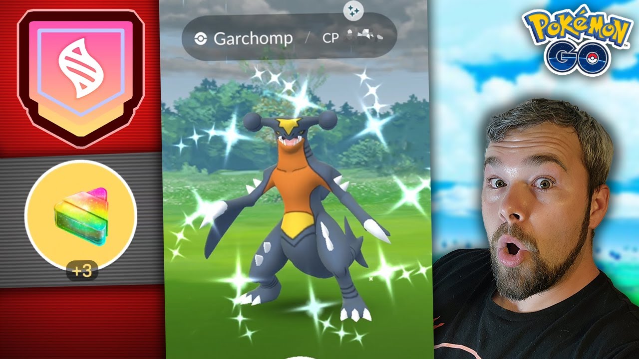 День рейда на блестящего Мега Гарчомпа! Мне очень повезло с ЭТИМ! (Pok&eacute;mon GO)