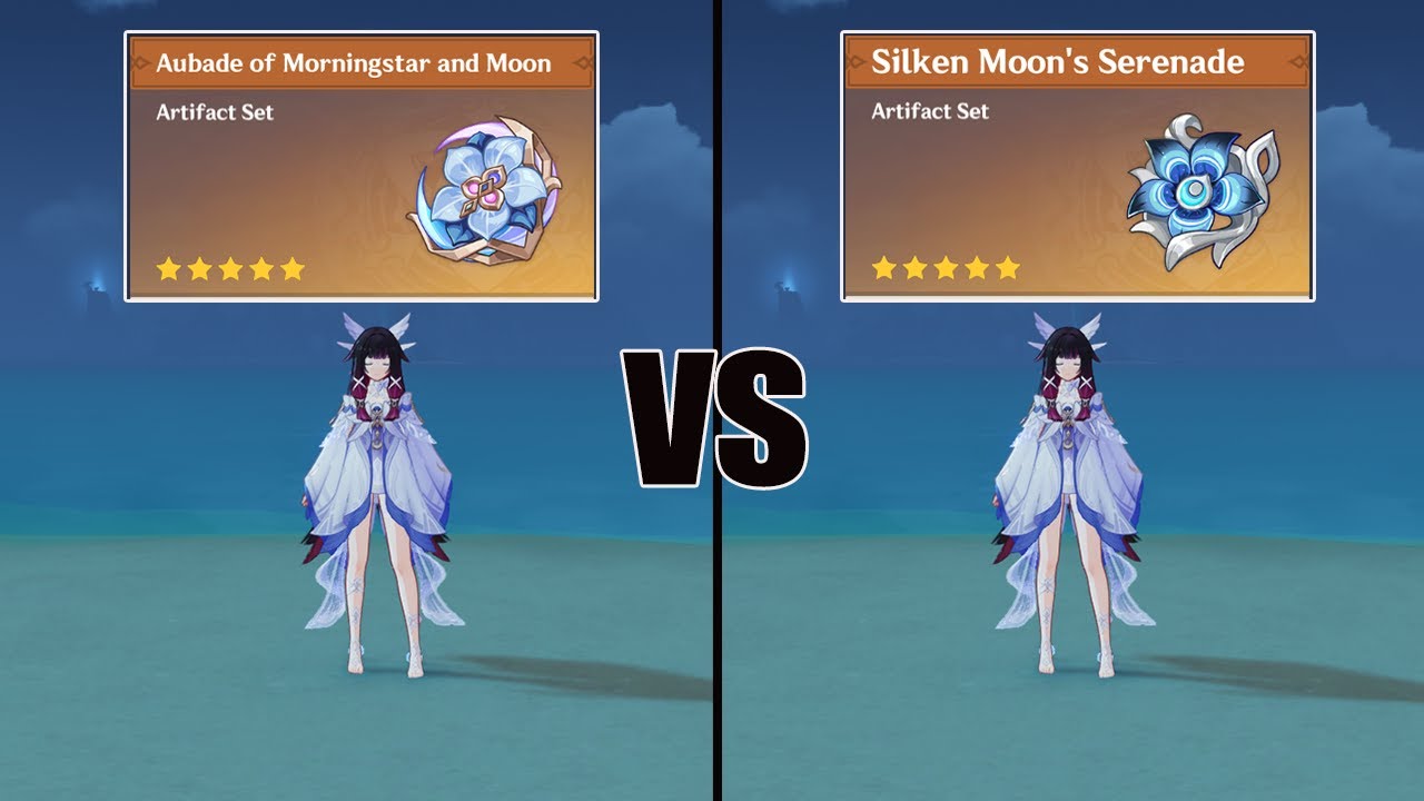 NEW Artifacts set is GOOD?? Coumbina Best Artifacts - Aubade vs Silken // Genshin impact