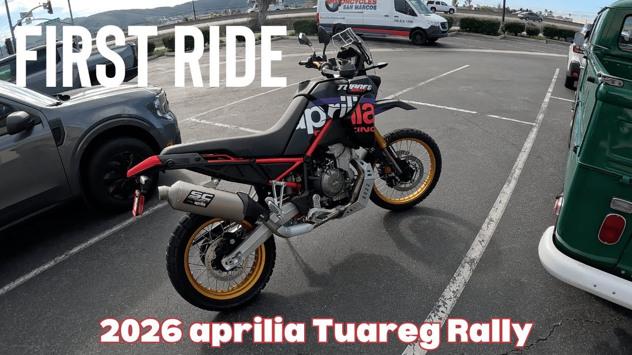 Мотоцикл Aprilia Tuareg Rally Adventure 2026 года — первые впечатления от поездки.
