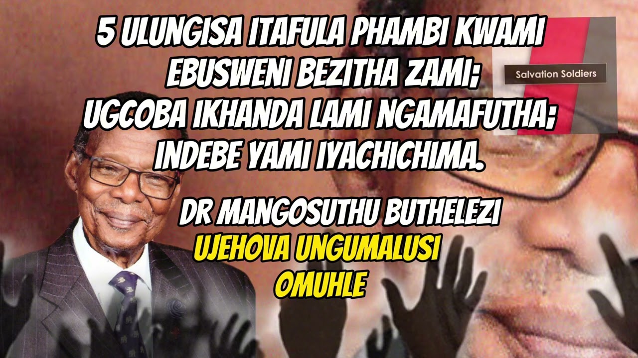 RIP DR MANGOSUTHU BUTHELEZI reading Amahubo 23 - Ihubo LikaDavide