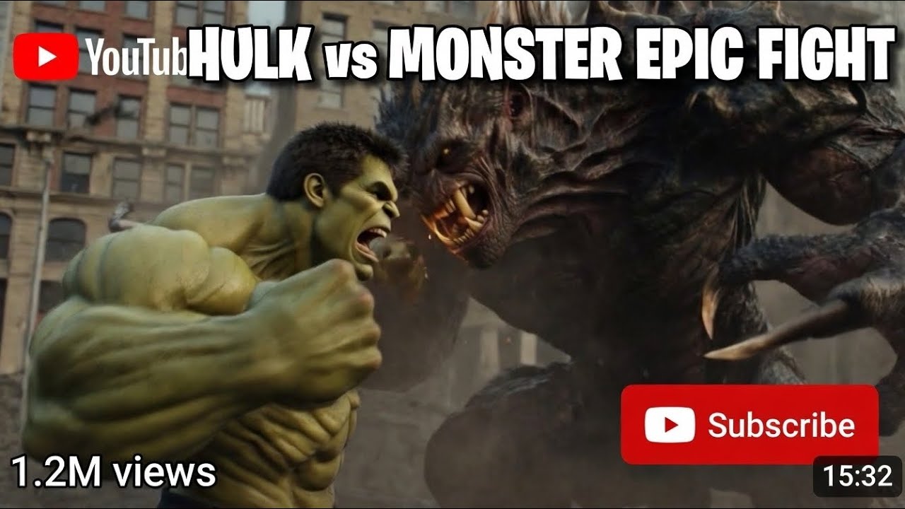 HULK vs MONSTER &ndash; The Most Savage Fight Ever! 😱