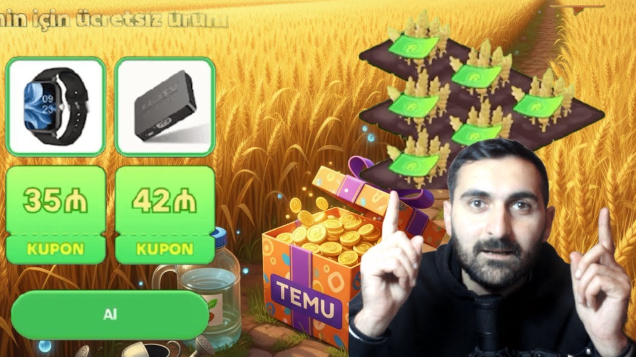 Temu Farmlandı Bitirdim! 😱 Real Hədiyyələr və Kuponlar Gəldi?!