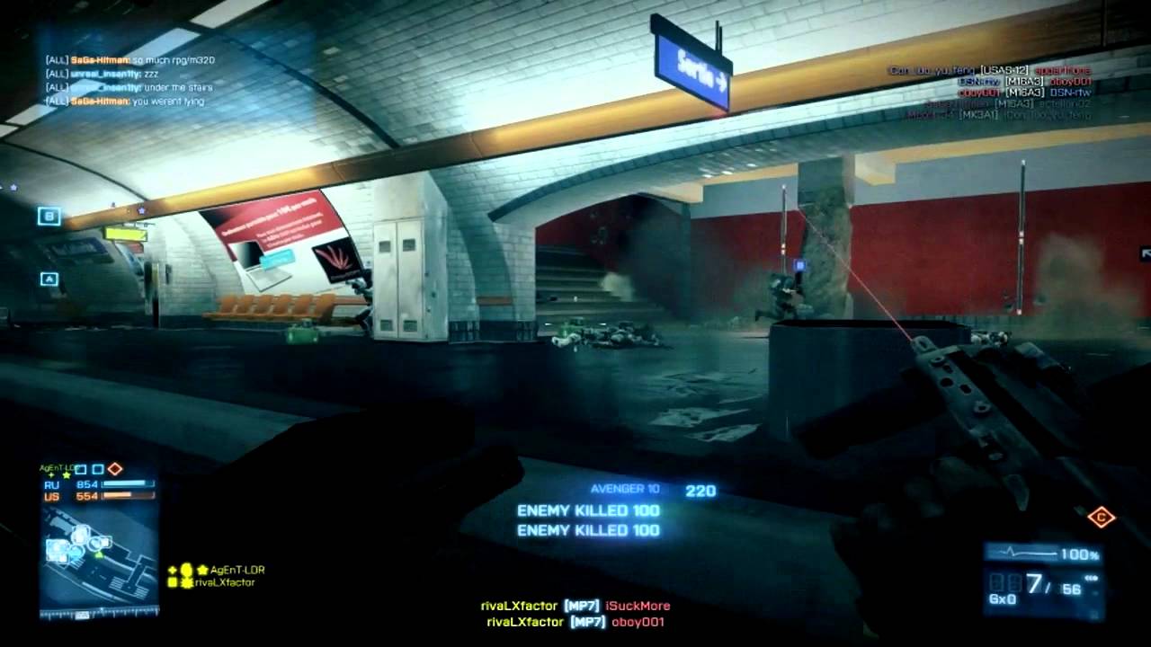 Battlefield 3: MP7 hipfire only gameplay tips and advice 59-15 score by rivaLxfactor