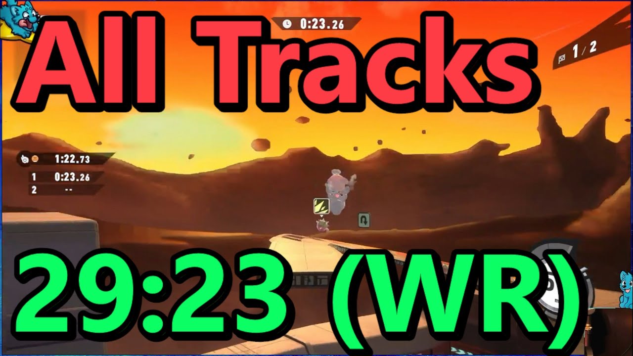 Kirby Air Riders - скоростное прохождение всех трасс в режиме Air Ride за 29:23