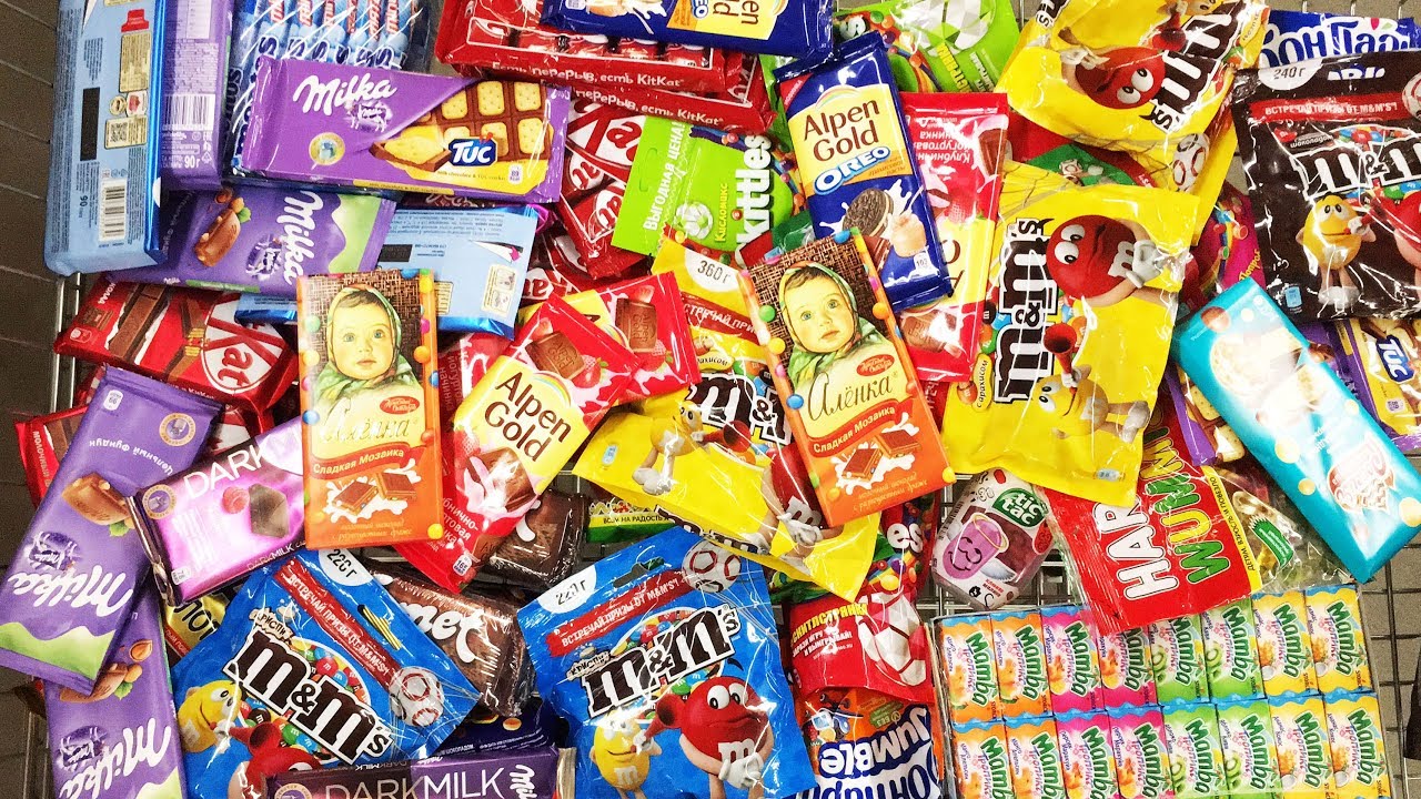 A Lot Of Candy 2018 NEW #55 ASMR / АСМР ПОКУПКА Очень много конфет и сладостей