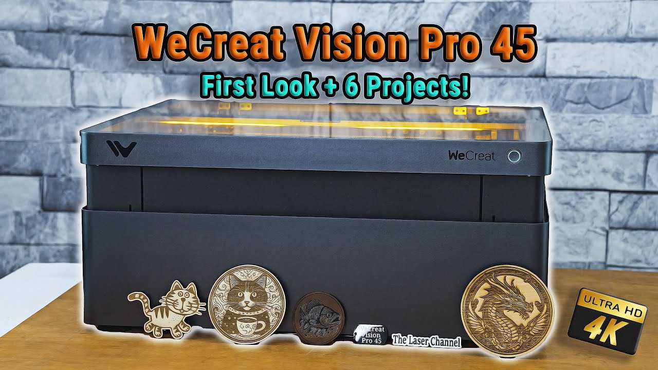 WeCreat Vision Pro 45! #wecreat #laser #fun #firstvideo #firstlook