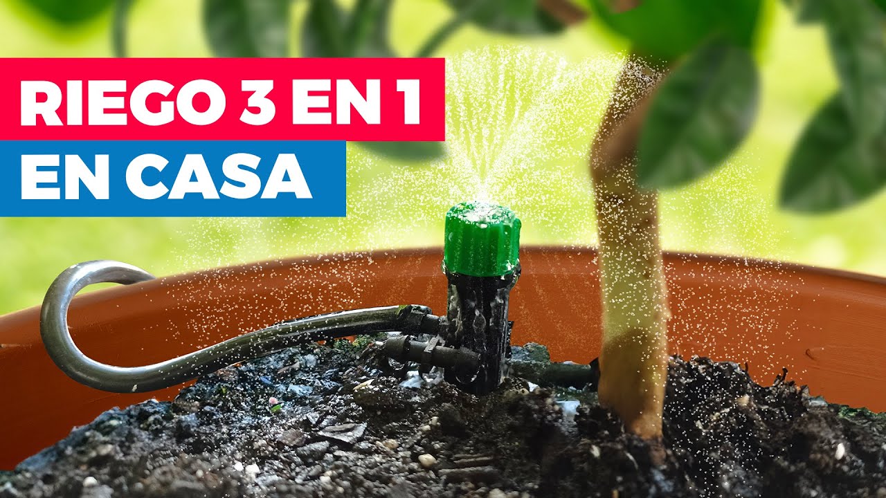 Cómo instalar sistema de riego 3 en 1 en casa