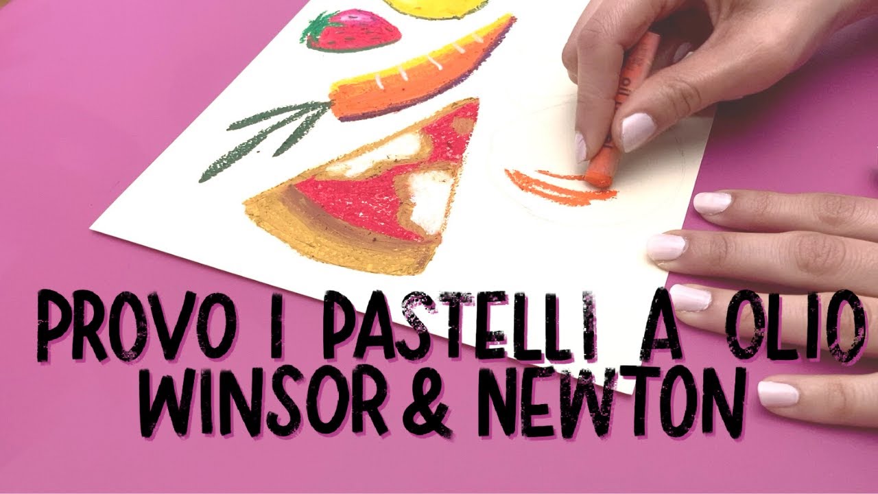 🖍 Come si usano i pastelli a olio? Provo i pastelli Winsor&Newton
