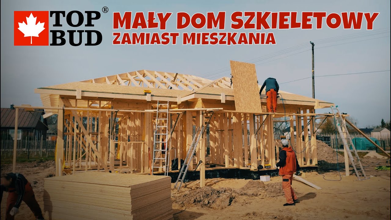 Budujemy kolejny dom szkieletowy o niewielkiej powierzchni 75,7 m2