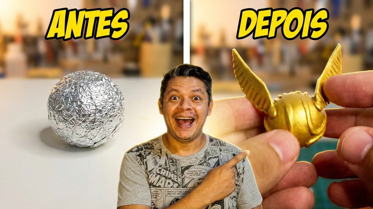 Como Fazer o Pomo de Ouro em Biscuit | HARRY POTTER ( fácil de fazer )