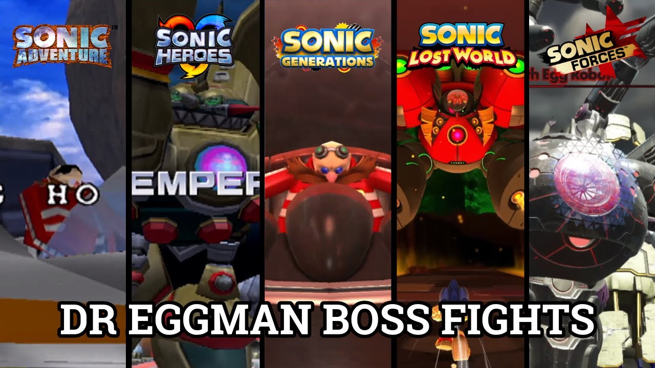 Dr Eggman Boss Fights in Mainline 3D Sonic Games