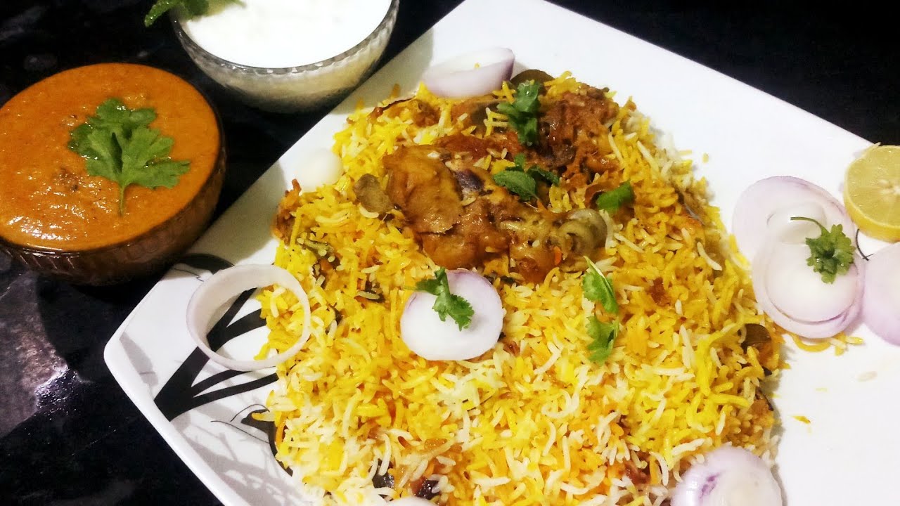 Biryani recipe in telugu/simple chicken biryani /hyderabad biryani/bachelors chicken biryani/biryani