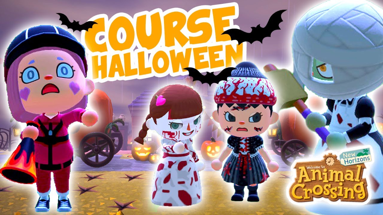 COURSE GÉANTE HALLOWEEN ANIMAL CROSSING ! #ACNH