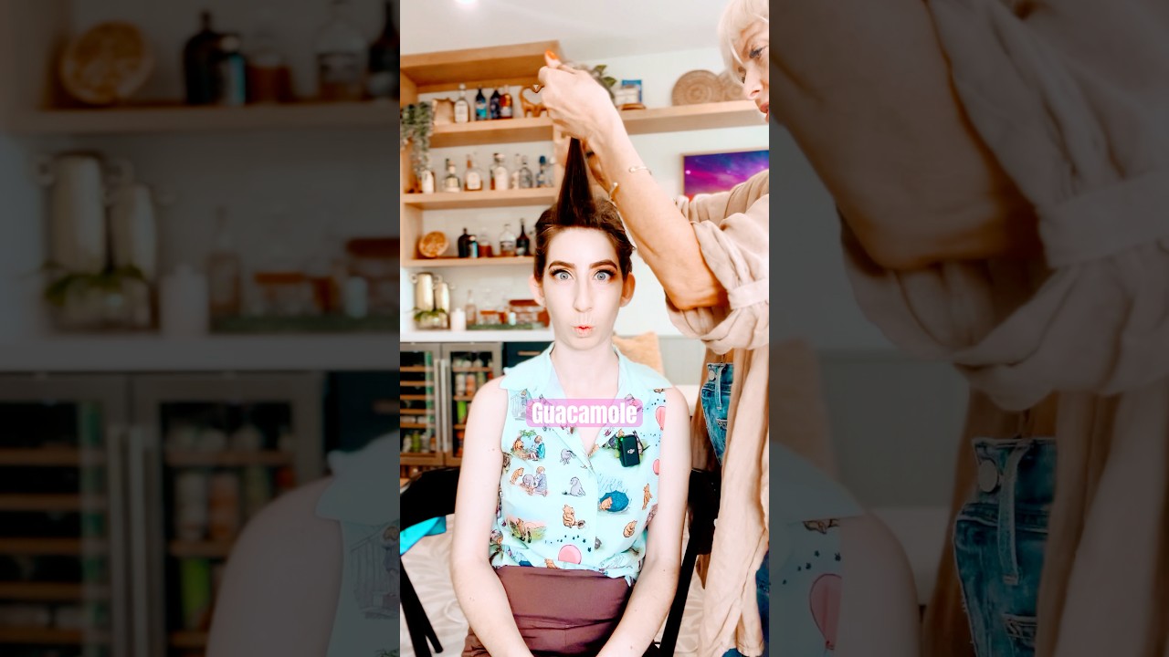 I got glammed up by the GlamSquad! 👄💄💇&zwj;♀️💅#shorts #makeover #glamsquad