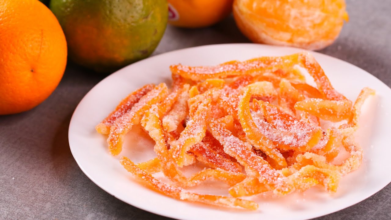 CANDIED ORANGE PEELS | ORANGE PEEL CANDY | HOW TO MAKE CANDIED ORANGE PEELS | N'Oven