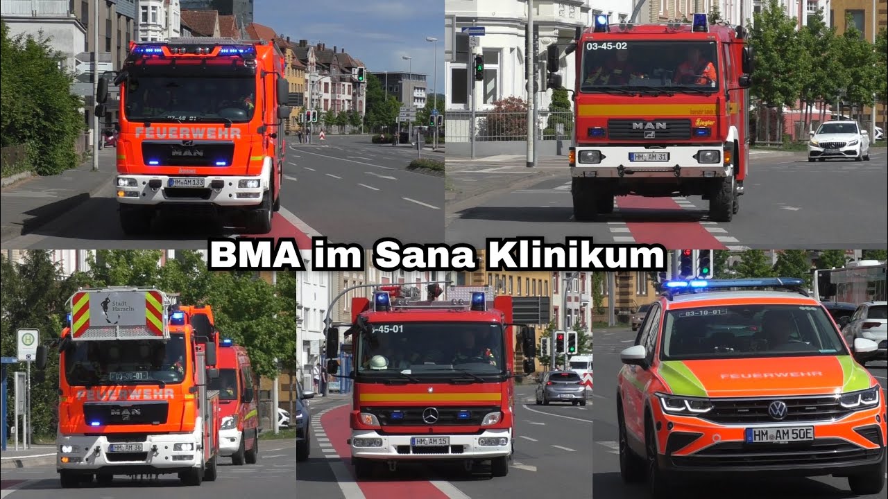 [F3BMA // AUSGELÖSTE BRANDMELDERANLAGE IM SANA KLINIKUM HAMELN] Alarm für die Feuerwehr Hameln!