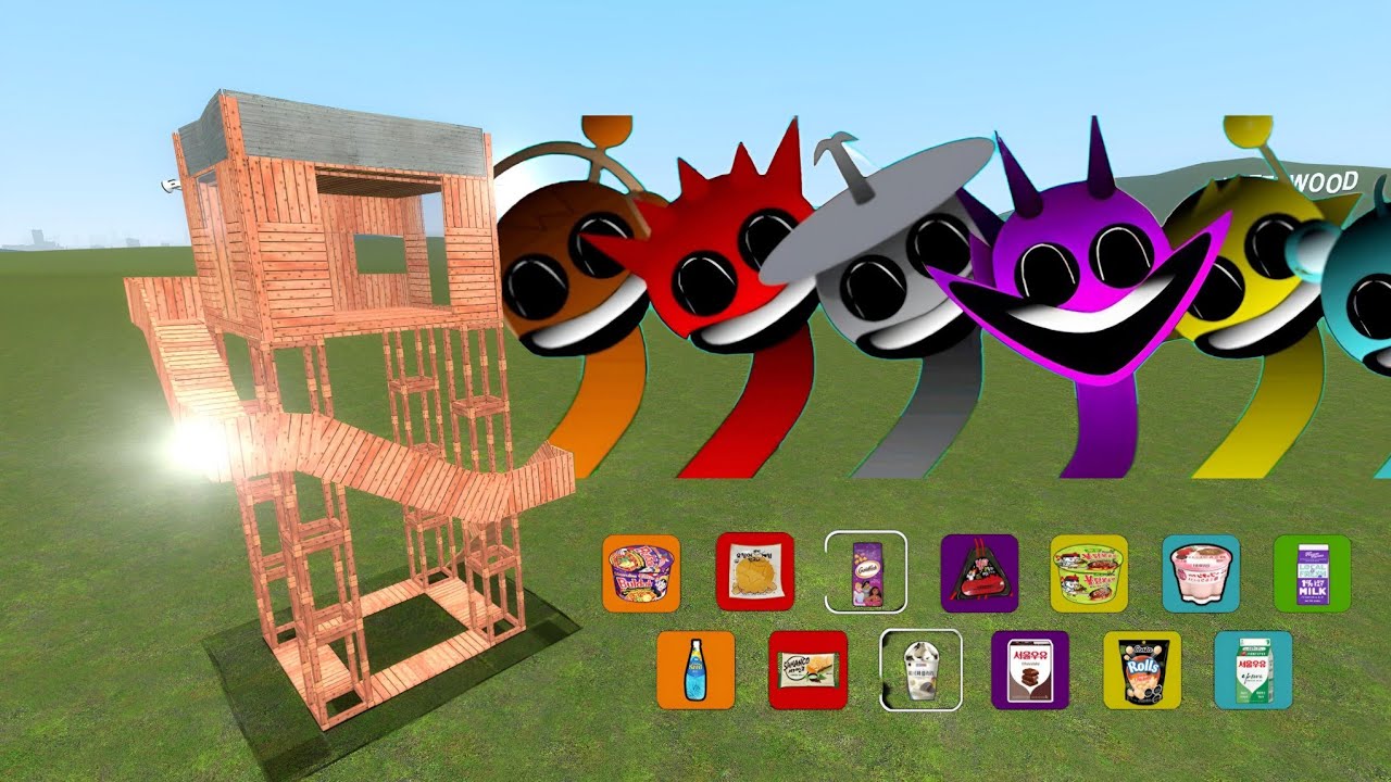 Sprunki Angry Simon Vs Towers In Garry's Mod
