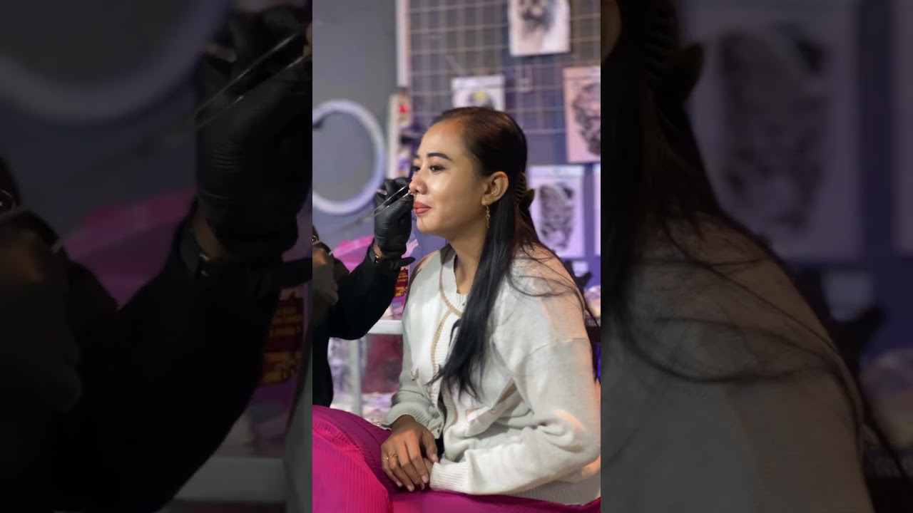Tutorial Cara tindik hidung pakai jarum 1 menit kelar