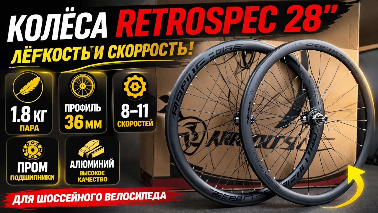 Колеса велосипедные RETROSPEC 28