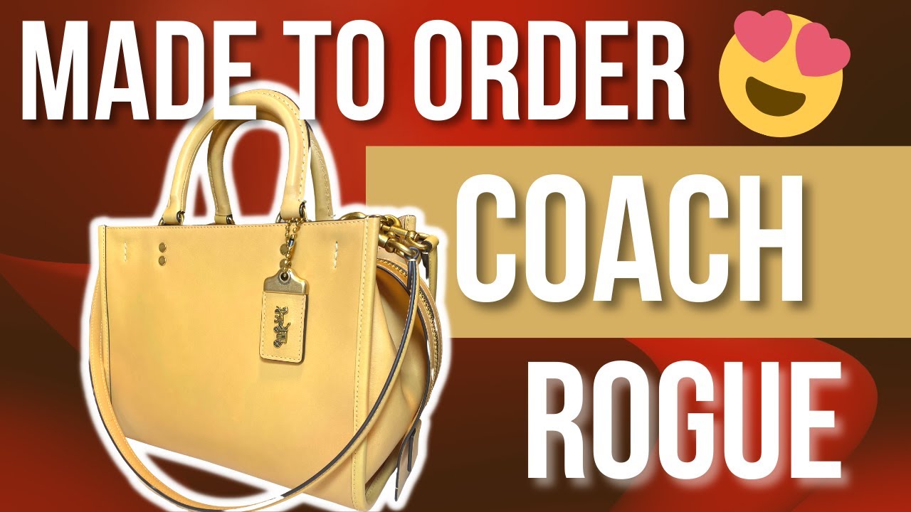 COACH UNBOXING | I SAVED $200 ON A CUSTOM MADE COACH ROGUE IN ORIGINAL NATURAL LEATHER !