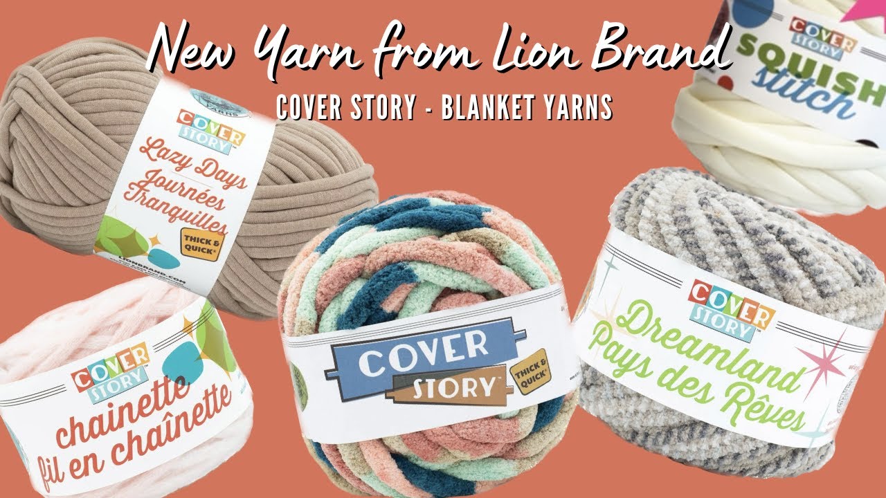 Новый обзор пряжи - статья на обложке журнала Lion Brand: сверхтолстая пряжа.