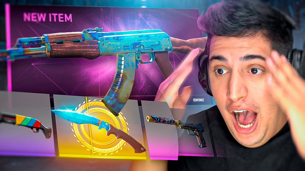 sim, eu finalmente dropei a Kukri... 25 CHANCES p/ KUKRI BLUE GEM e AK-47 661 FN StatTrak no CS 2