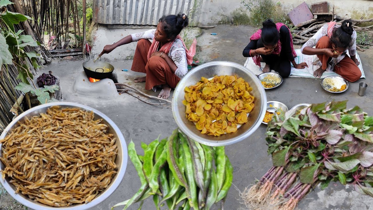 How To Cook DRY FISH Recipe In Village Style | DIFFERENT STYLE Dry Fish Curry Recipe | Rural Life
