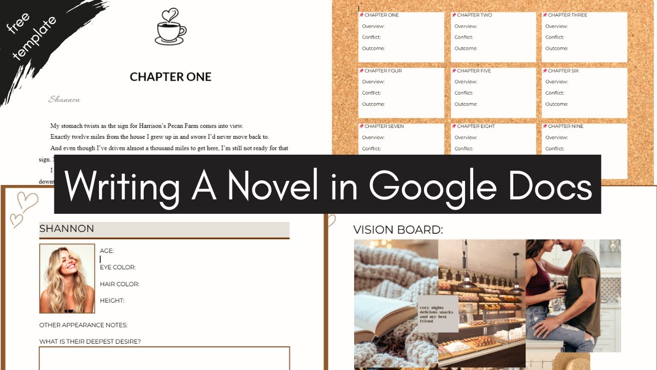 Writing Your Novel in Google Docs - Character Tracking, Outlines & More