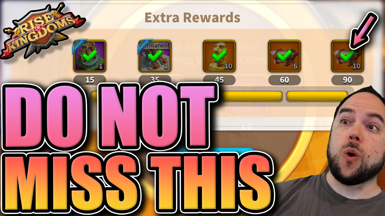 Get these rewards... [play smart with your gems] Rise of Kingdoms