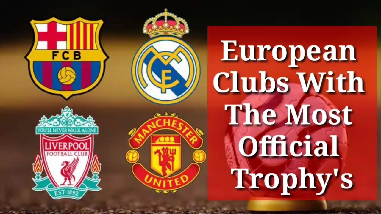 Top 10 Clubs awith The Most 🏆 Trophies In Europe