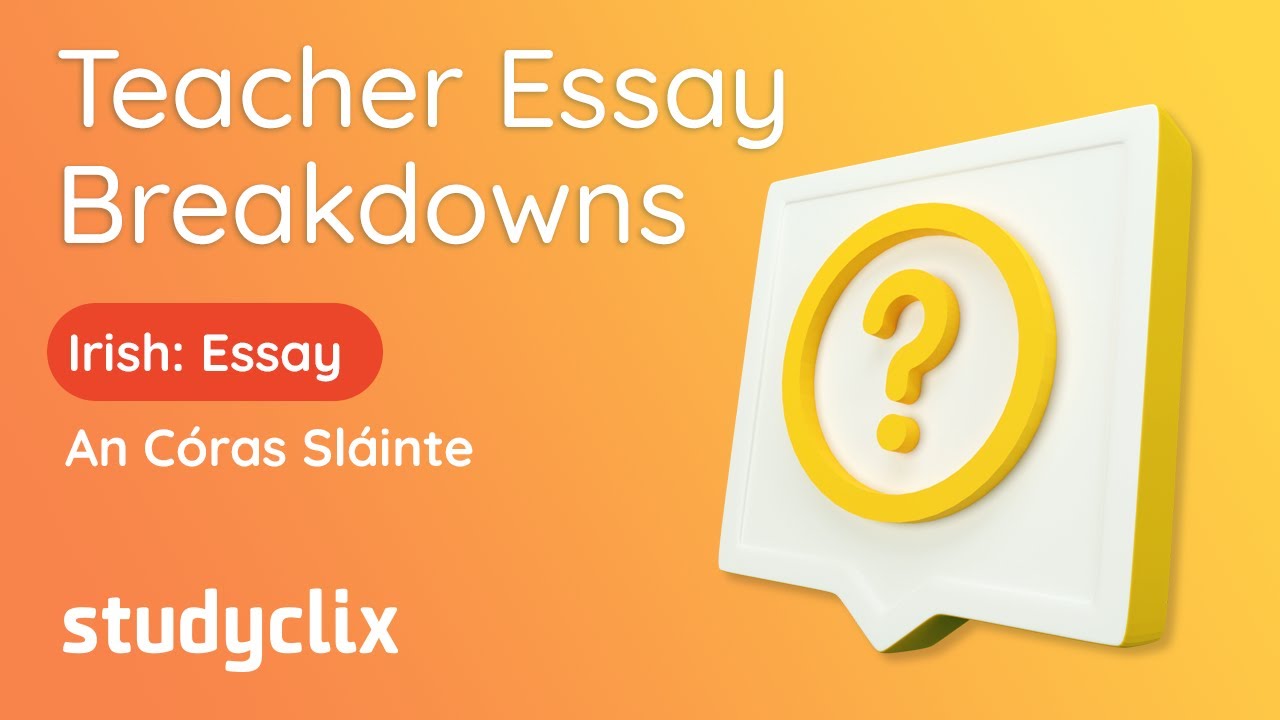 LC HL Irish: Aiste - An Córas Sláinte - Studyclix Sample Answer Breakdown