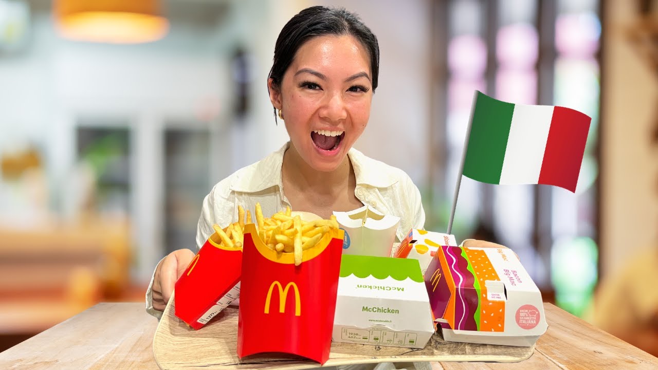 Trying McDonald's in Italy!
