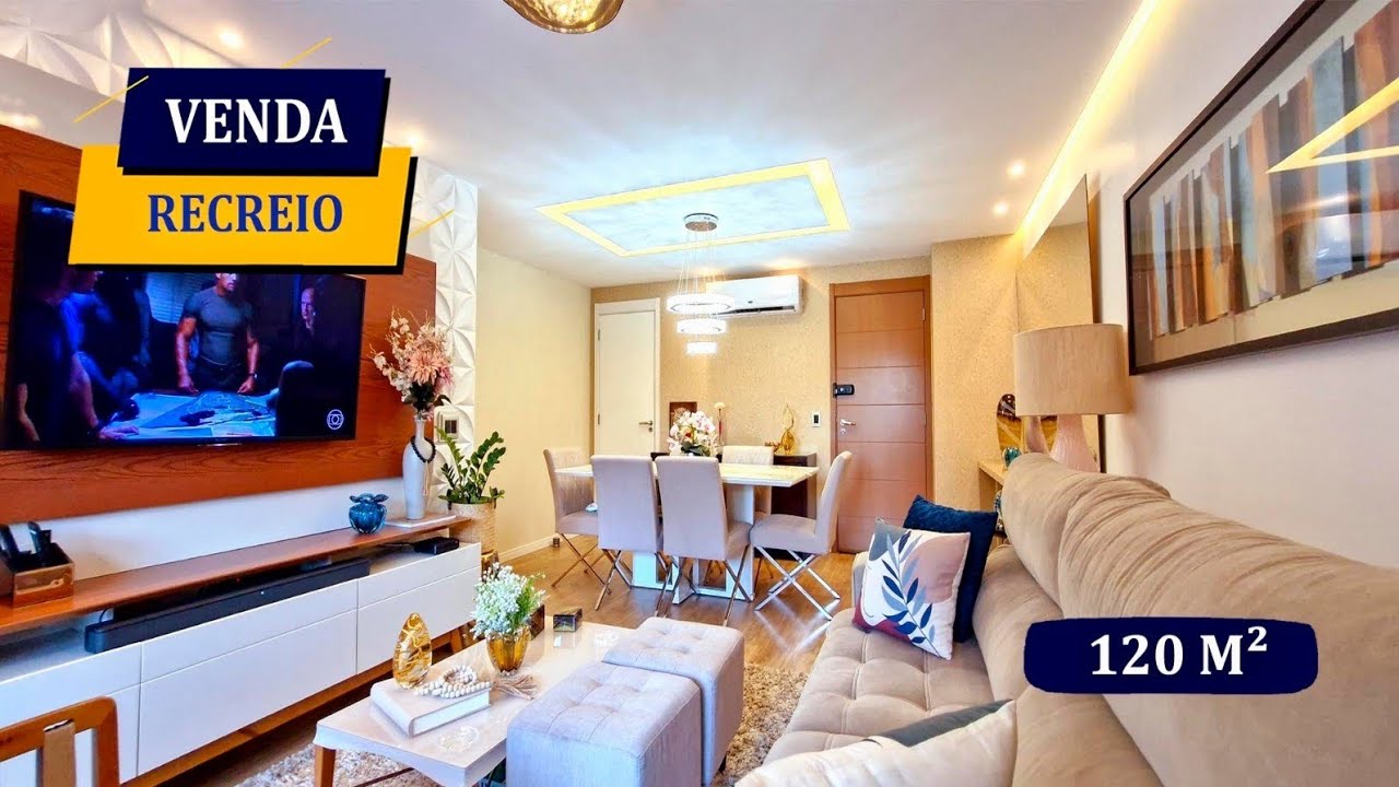 RECREIO DOS BANDEIRANTES LUXUOSO CONDOMÍNIO CLUBE DAMAI 120M² 4 SUÍTES 2 VAGAS LAZER SENSACIONAL