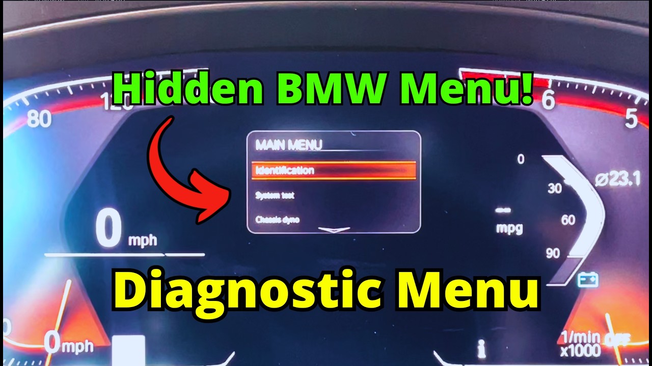 Top Secret BMW Menu Accessed! Diagnostics, Dyno Mode & More