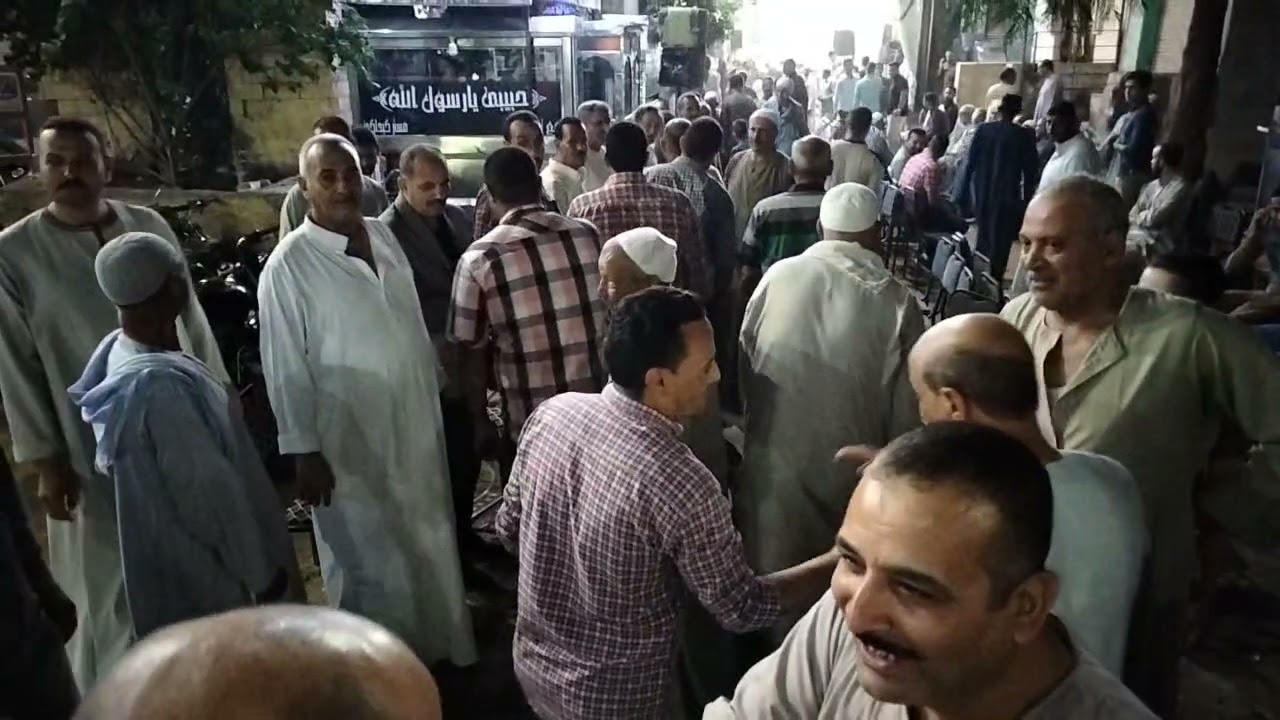 جمهور كامل العدد بقرية تله المنيا ذكري ثانوية المغفور له بإذن الله تعالى الحاج رمضان محمود صميده..
