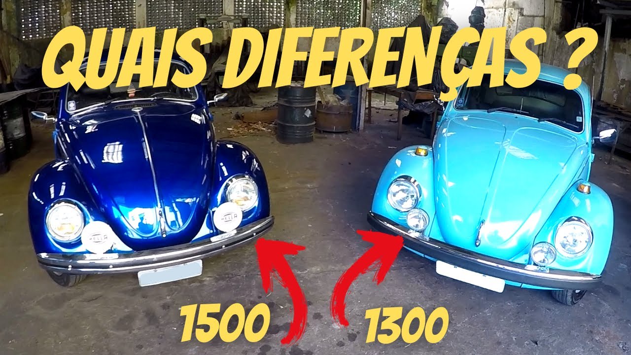 DIFEREN&Ccedil;AS ENTRE FUSCA 1973, 1300 E 1500 - VOC&Ecirc; SABIA?