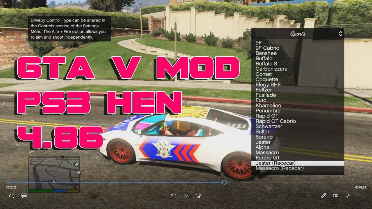 GTA V PS3 BLES MOD HEN 4.86 slim/superslim (full PKG complete)