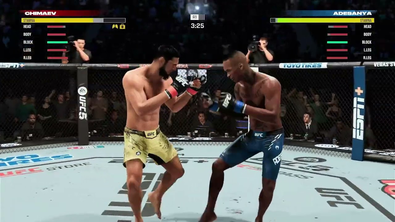 Adesanya vs Chimaev – Clash of Styles in UFC 5! #UFC5 #ChimaevVsAdesanya