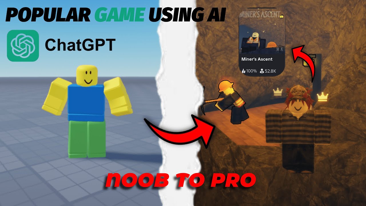 Can a complete NOOB make a popular Roblox game with AI?