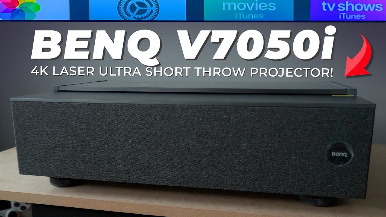 BENQ V7050i INCREDIBLE 4K LASER PROJECTOR! Ultra Short Throw UST FOR HOME THEATER & HOME THEATRE!
