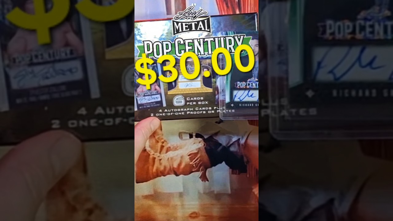 Pop Century Autograph HIT pack break #opening #cards #signature #new