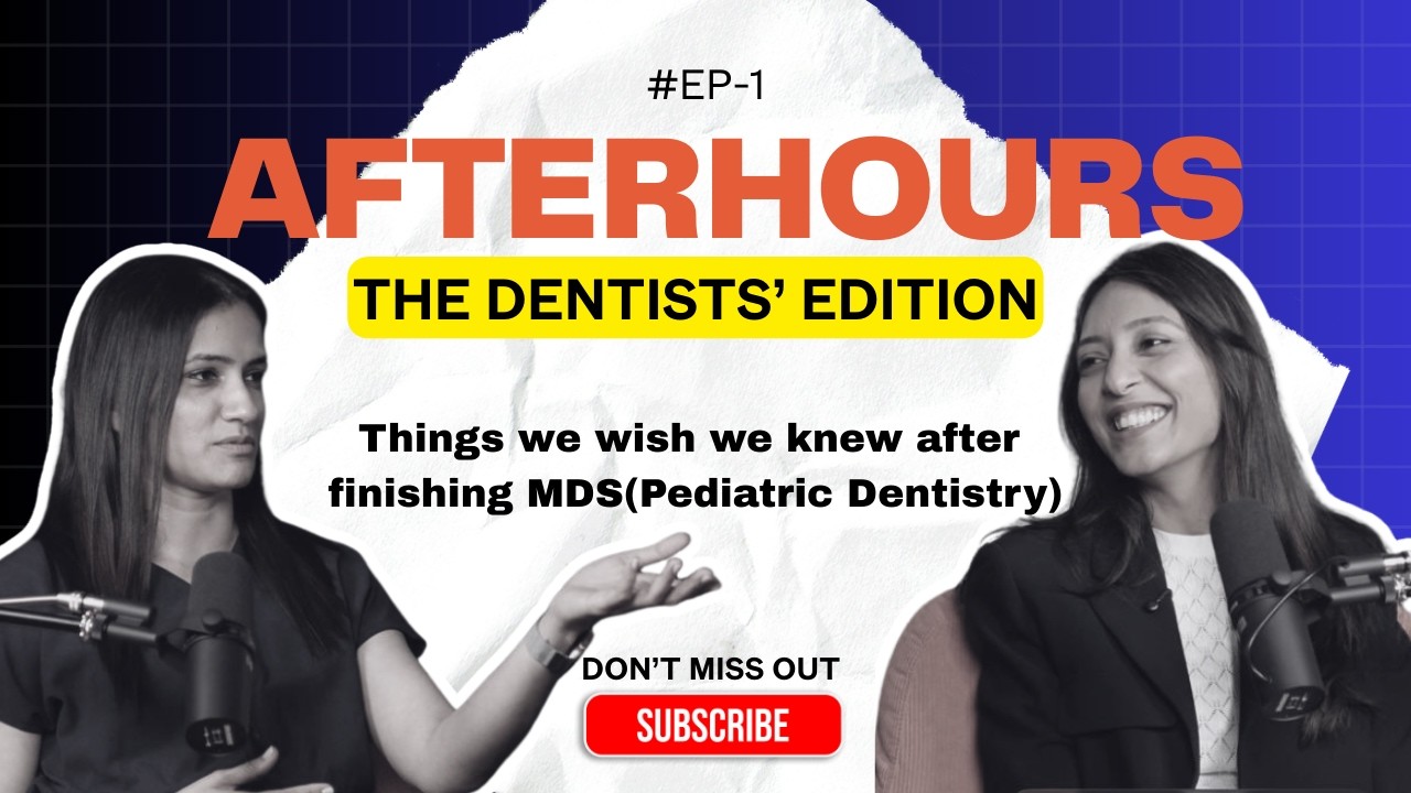 No one talks about this after MDS in Pediatric Dentistry