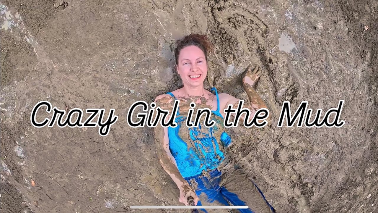 Crazy Freediving Girl in the Mud