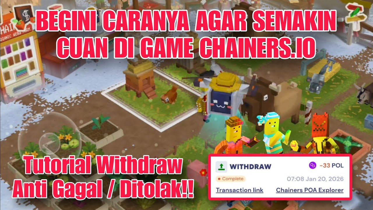 Cara Withdraw Game Chainers 100% Berhasil || Tutorial Bikin Pendapatan Semakin Meningkat ✅