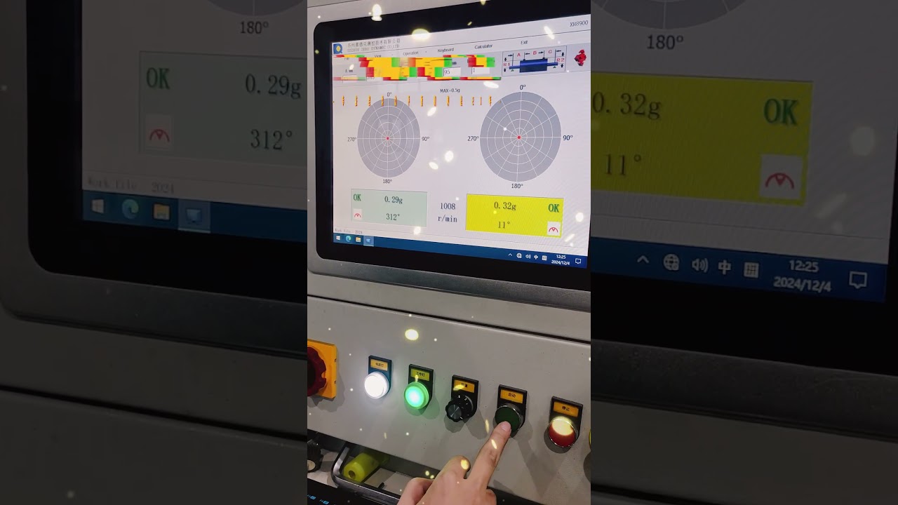 Dynamic balance correction for three-phase asynchronous motor rotor - Zero Dynamic.